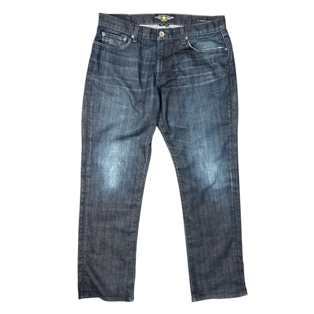 Lucky Brand Men's 221 Original Straight Classic Jeans Blue Mid Rise Denim 36x32